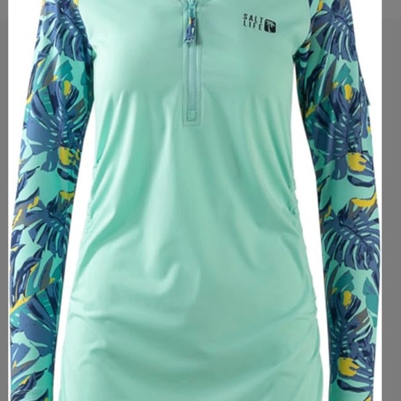 Salt Life Light Blue Rash guard SLX dress size Large - Picture 1 of 7